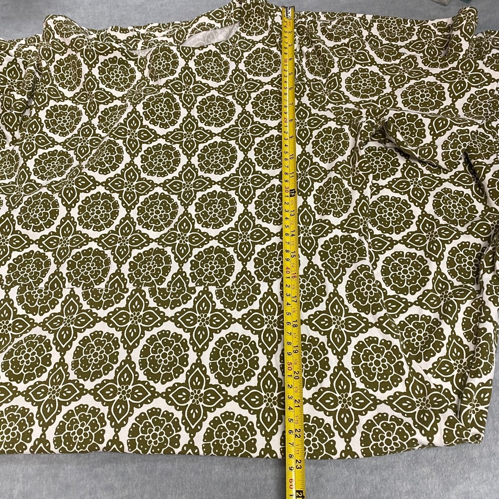 Croft & Barrow Shirt Dress Woman's XL Midi Floral Shirt Dress Vacation House - Picture 8 of 9